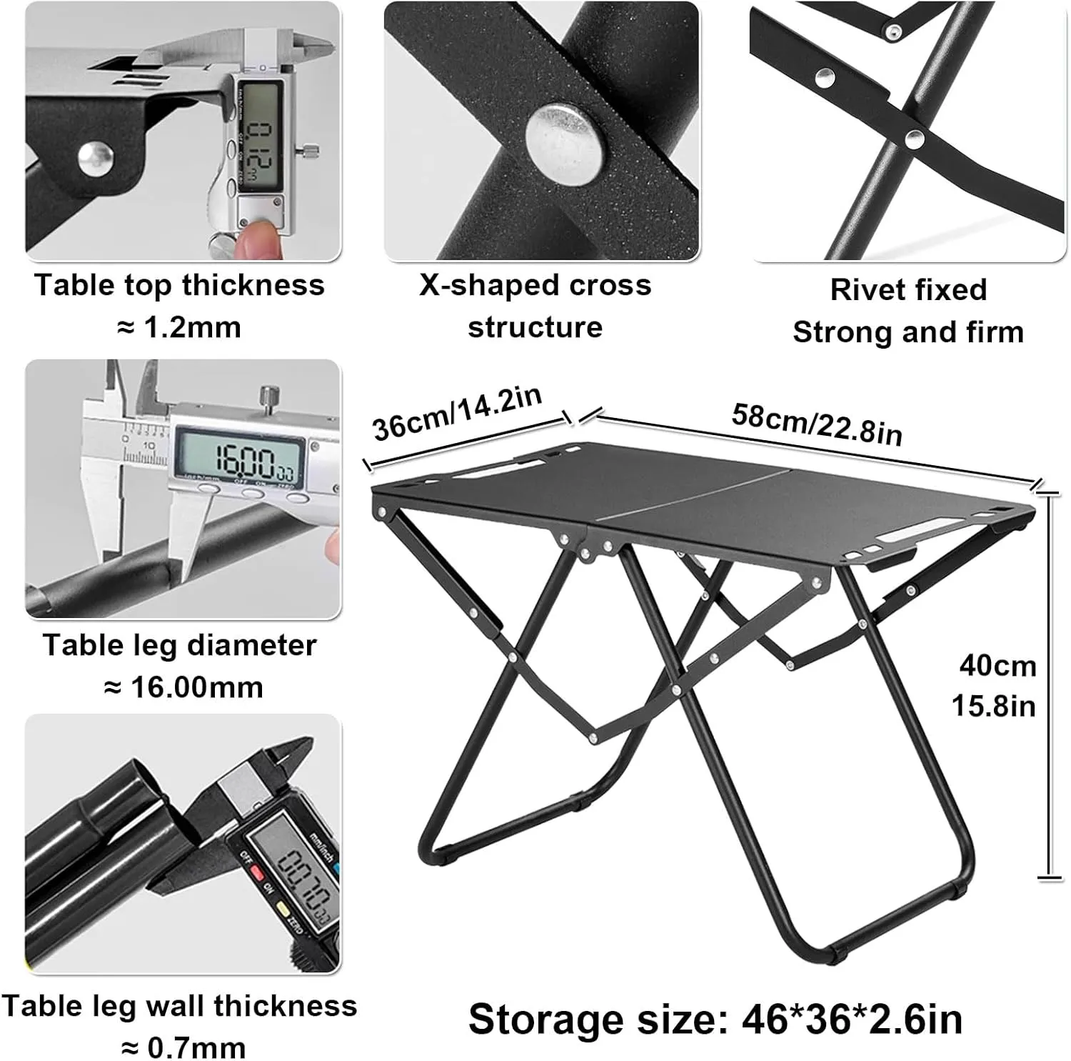 Portable Tables Folding 2pcs, Carbon Steel Folding Picnic Table with Corner Plate   Light Stand   Storage Bag, DIY Combination Camping Grill Table for Indoor and Outdoor Use, Green