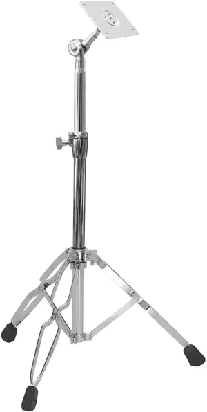 PPS100 Electronic Mounting Stand With Plate Holder, Double Braced Super Stable For Drum Pad Sample Pad/Multipad Percussion Instruments, Chrome