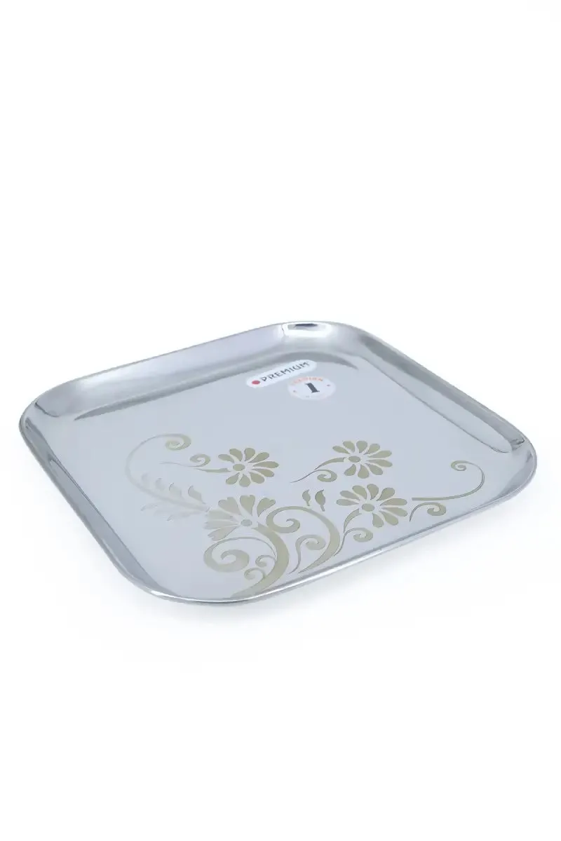 Premium - Stainless Steel Printed Plate - 21cm