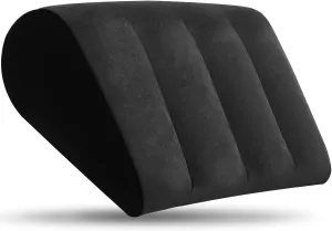 Prosixtoy Wedge Bed Support Pillow - Neck Pillows for Pain Relief Deep Sleep Bed Cushion Body Pillow,Knee Pillow Lumbar Support Pillow for Back Sleeper Fast Inflating Deflation(Black)