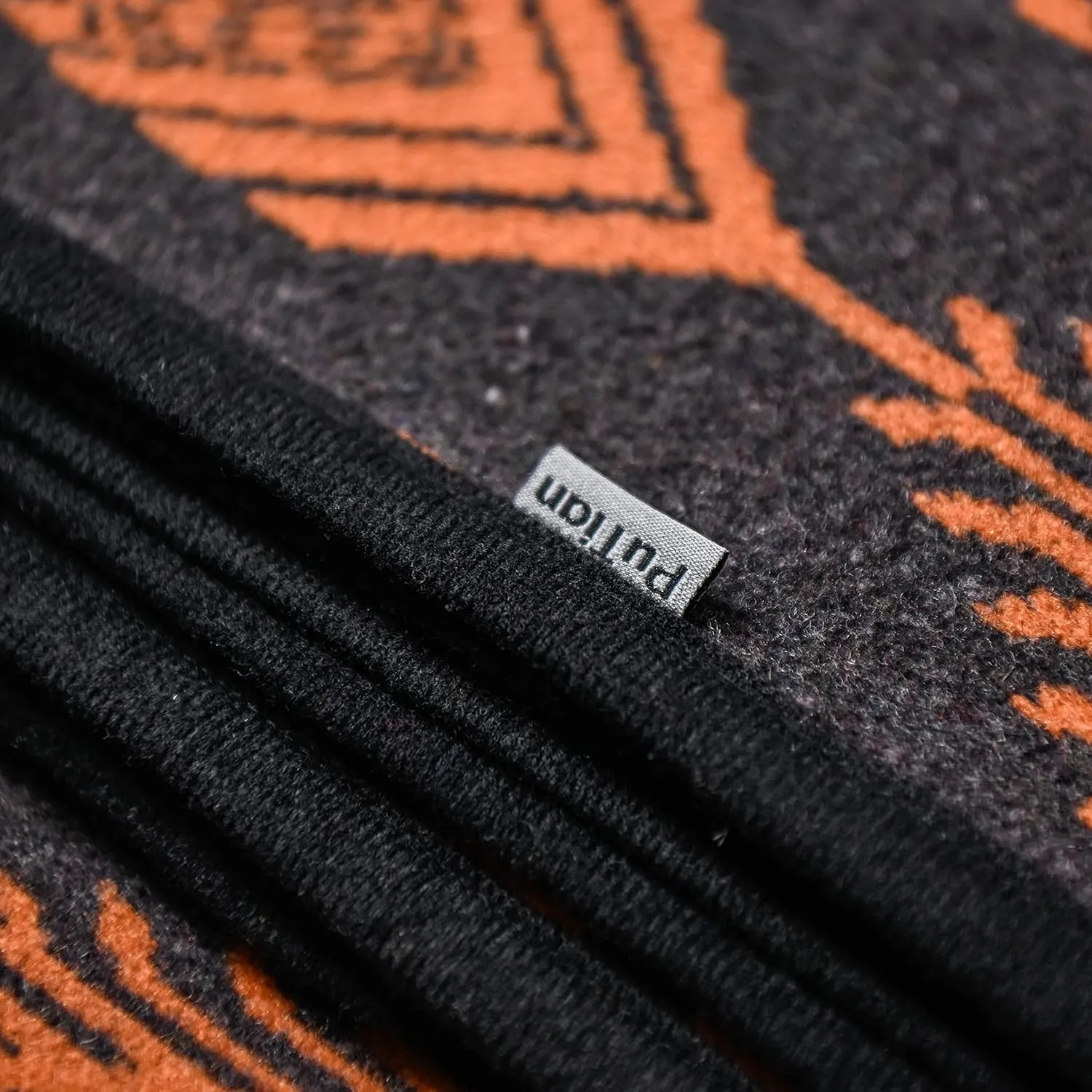 PuTian Merino Wool Blanket - 63" x 51" Bohemia Orange Great for Camping, Outdoors, Sporting Events, Survival & Emergency Kits -Super Soft Wool Blanket