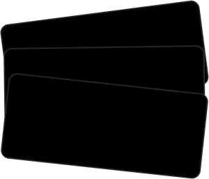Qisan Large Gaming Mouse Pad with Nonslip Base-31.5x11.8x0.15 Inch|Extended XXL Size, Heavy|Thick, Comfy, Foldable Mat for Desktop, Laptop, Keyboard, Consoles & More (Black 3pcs)