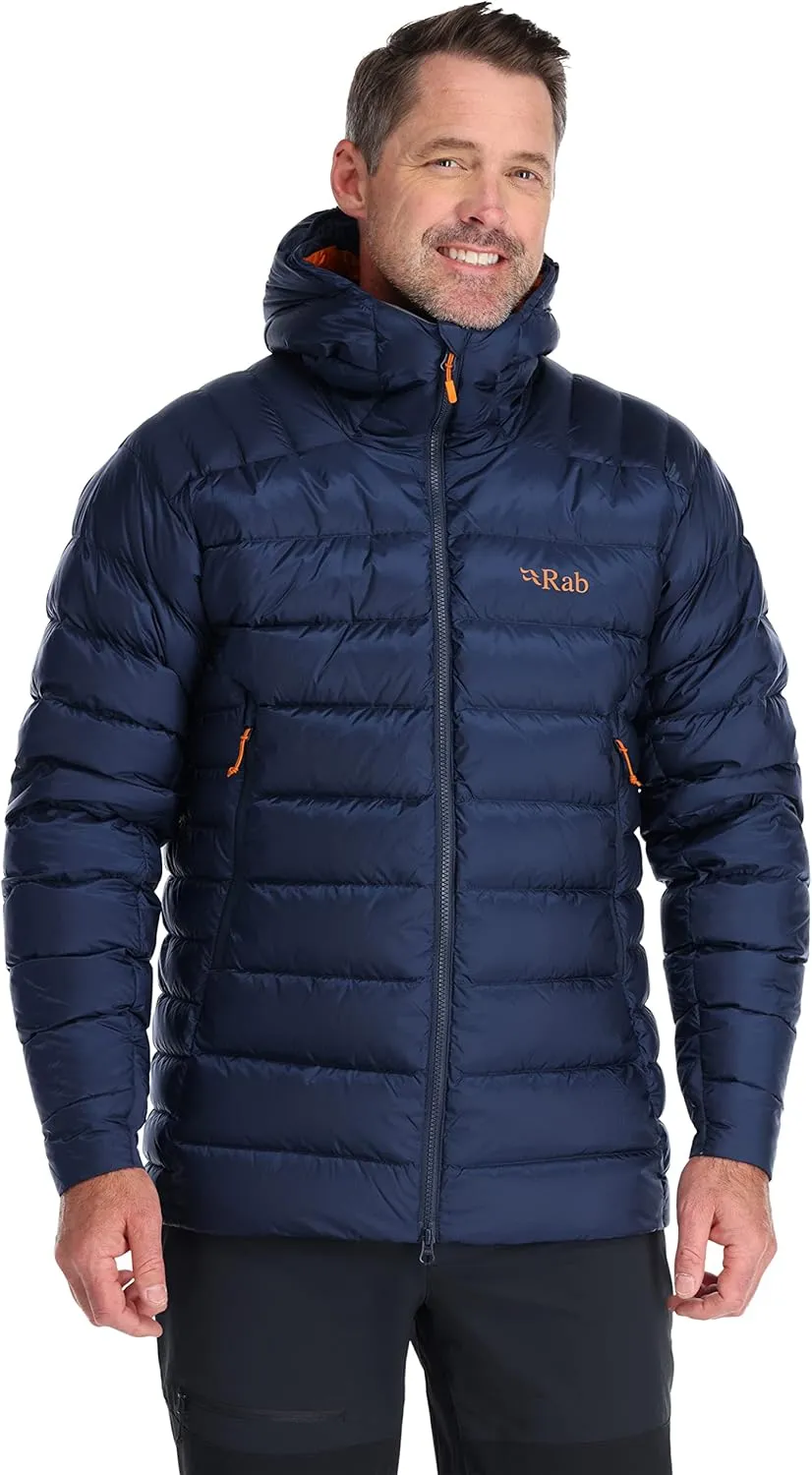 Rab Men's Electron Pro 800-Fill Down Hooded Jacket for Climbing and Mountaineering
