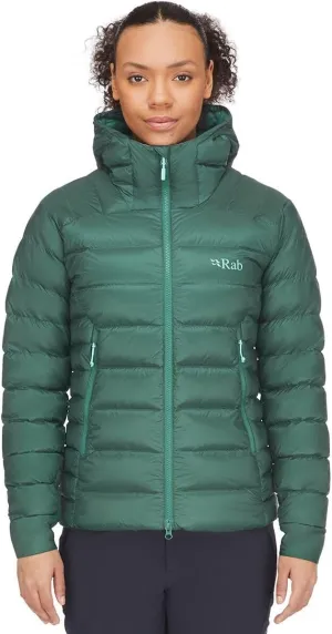 Rab Women's Electron Pro 800-Fill Down Hooded Jacket for Climbing and Mountaineering