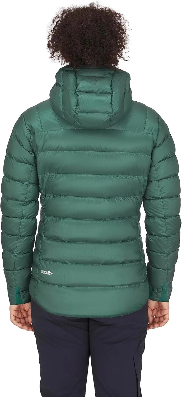 Rab Women's Electron Pro 800-Fill Down Hooded Jacket for Climbing and Mountaineering