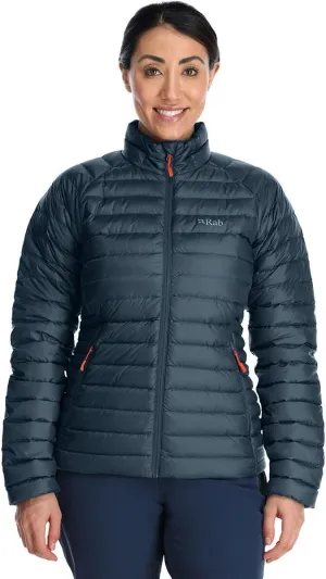 Rab Women's Microlight Down Jacket - 700-Fill Down Puffer Coat for Hiking & Skiing