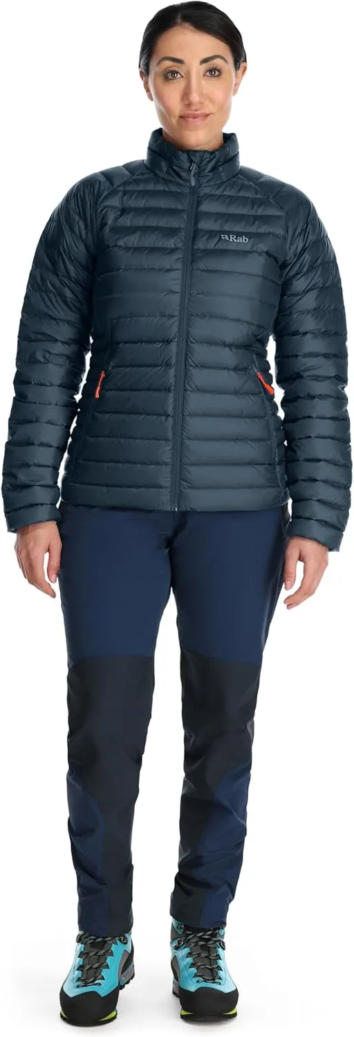 Rab Women's Microlight Down Jacket - 700-Fill Down Puffer Coat for Hiking & Skiing