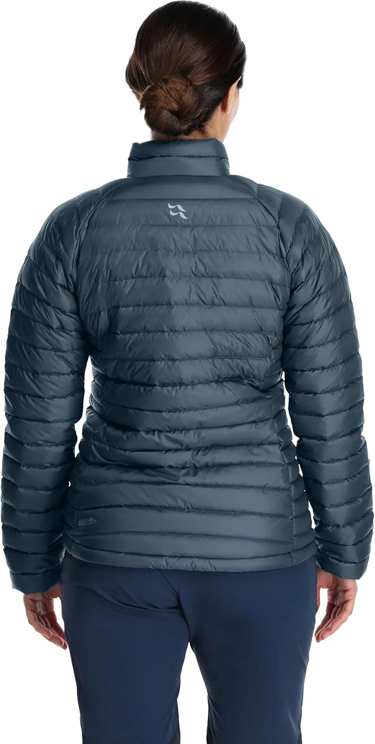 Rab Women's Microlight Down Jacket - 700-Fill Down Puffer Coat for Hiking & Skiing