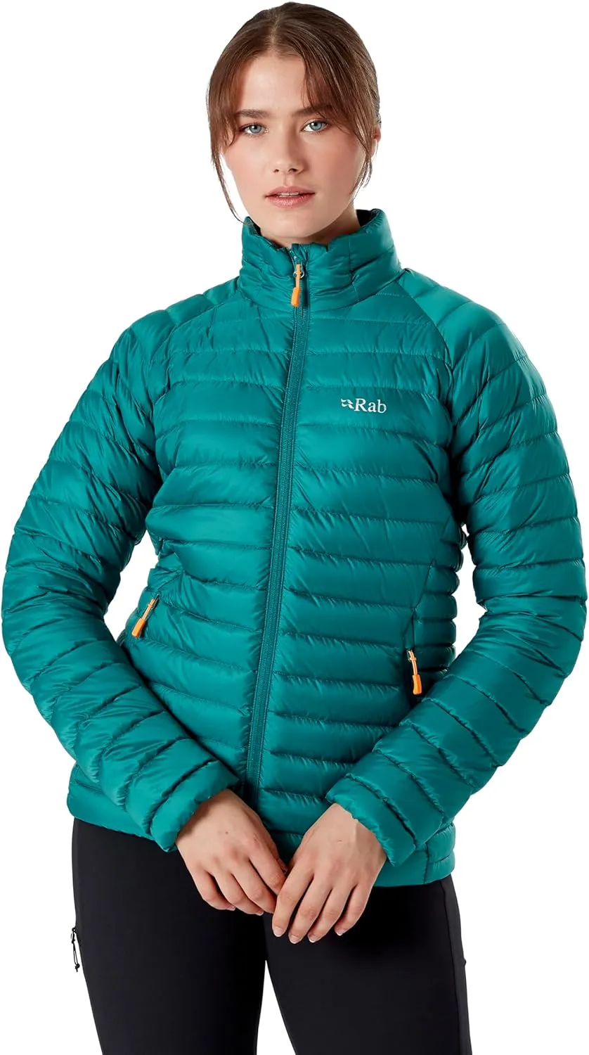 Rab Women's Microlight Down Jacket - 700-Fill Down Puffer Coat for Hiking & Skiing