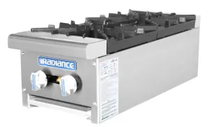 Radiance Countertop Hot Plate TAHP-12-2 by Turbo Air