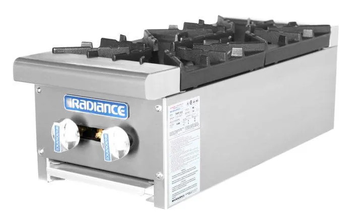 Radiance Countertop Hot Plate TAHP-12-2 by Turbo Air
