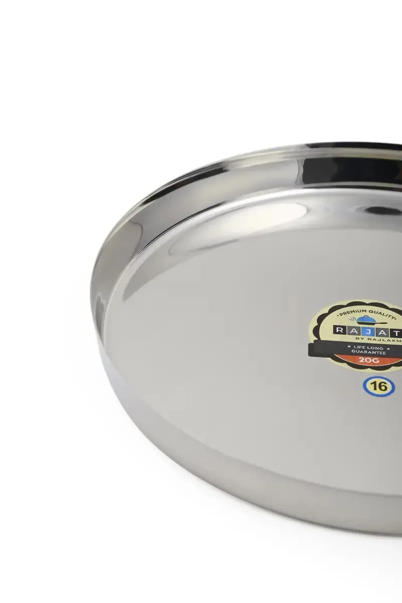 Rajat Stainless Steel Plate / Thali - 35cm