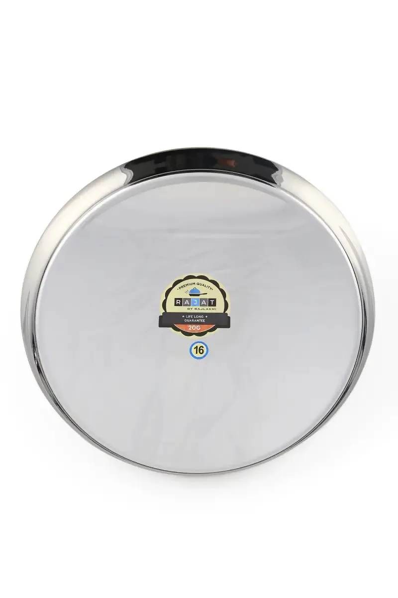 Rajat Stainless Steel Plate / Thali - 35cm