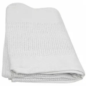 R&R Value - X51000 Thermal Blanket Leno Weave, Twin Size, 2.5 lb, White, AX51000