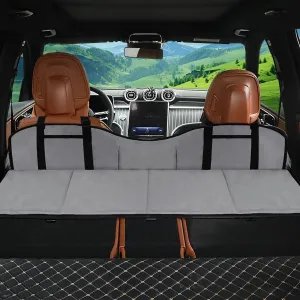 Rear Seat Mattress Extension Plate Compatible with Tesla Model Y/3,RAV4,CRV and Most Car,SUV,Foldable Car Camping Travel Mattress for Sleeping,Increase Trunk and Car Bed Camping Space (Grey)