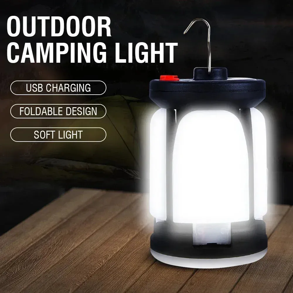 Rechargeable 4500mAh 1000LM Emergency Power Bank Solar LED Camping Lantern