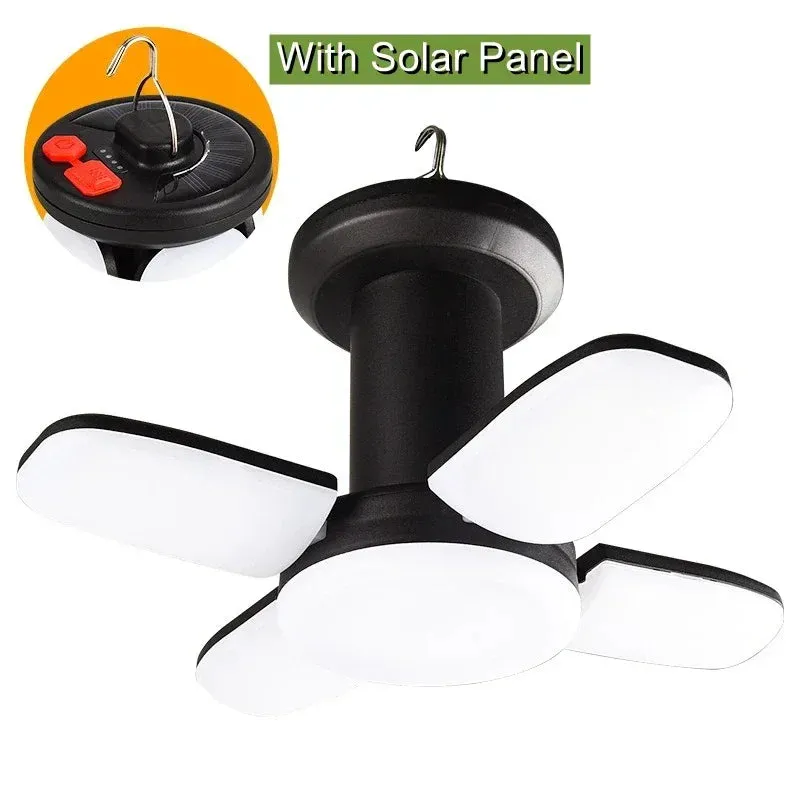 Rechargeable 4500mAh 1000LM Emergency Power Bank Solar LED Camping Lantern