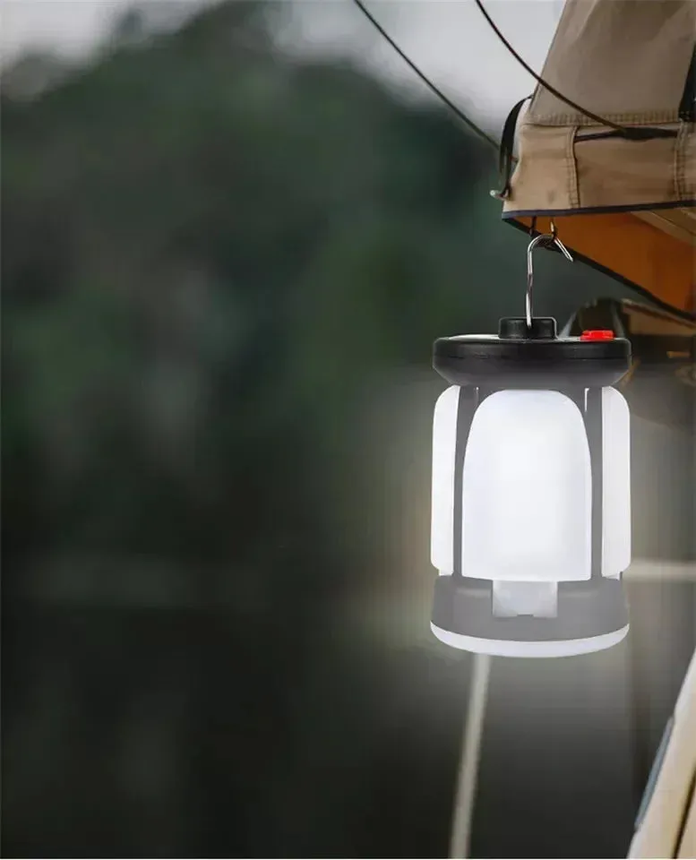Rechargeable 4500mAh 1000LM Emergency Power Bank Solar LED Camping Lantern