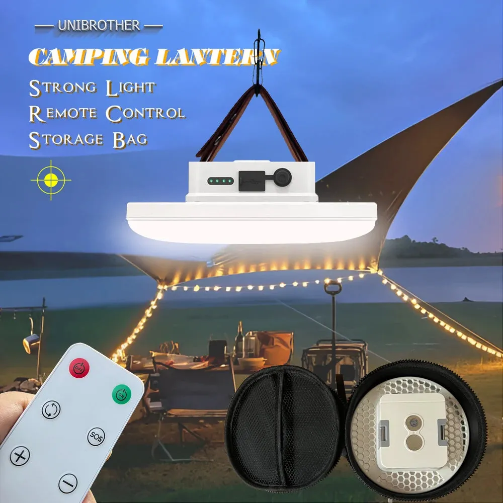Rechargeable LED Magnetic Camping Lantern 13500mAh Portable Flashlight Floodlight Tent Lamp for Outdoor Fishing