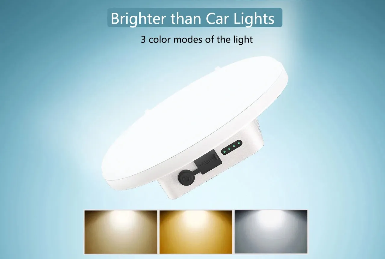 Rechargeable LED Magnetic Camping Lantern 13500mAh Portable Flashlight Floodlight Tent Lamp for Outdoor Fishing