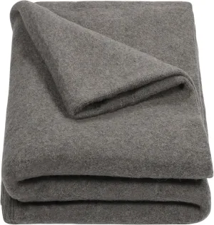 REDCAMP Wool Blanket, Warm and Thick Wool Camping Blanket- Great for Outdoors, Camping, Stadium Blanket, Picnics, Travel and Car, Machine Washable 86"x 63" Grey