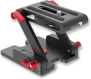 REFLEX CAMERA Z-Type Foldable Quick Release Plate – Durable Aluminum Tripod Adapter, 360° Rotation, Quick Setup, Stable Mount for DSLR & Video Cameras, Ideal for Smooth Angles & Precise Shots