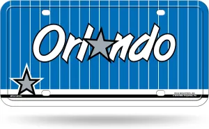Rico Industries NBA Orlando Magic Metal Auto Tag 8.5" x 11" - Great for Truck/Car/SUV