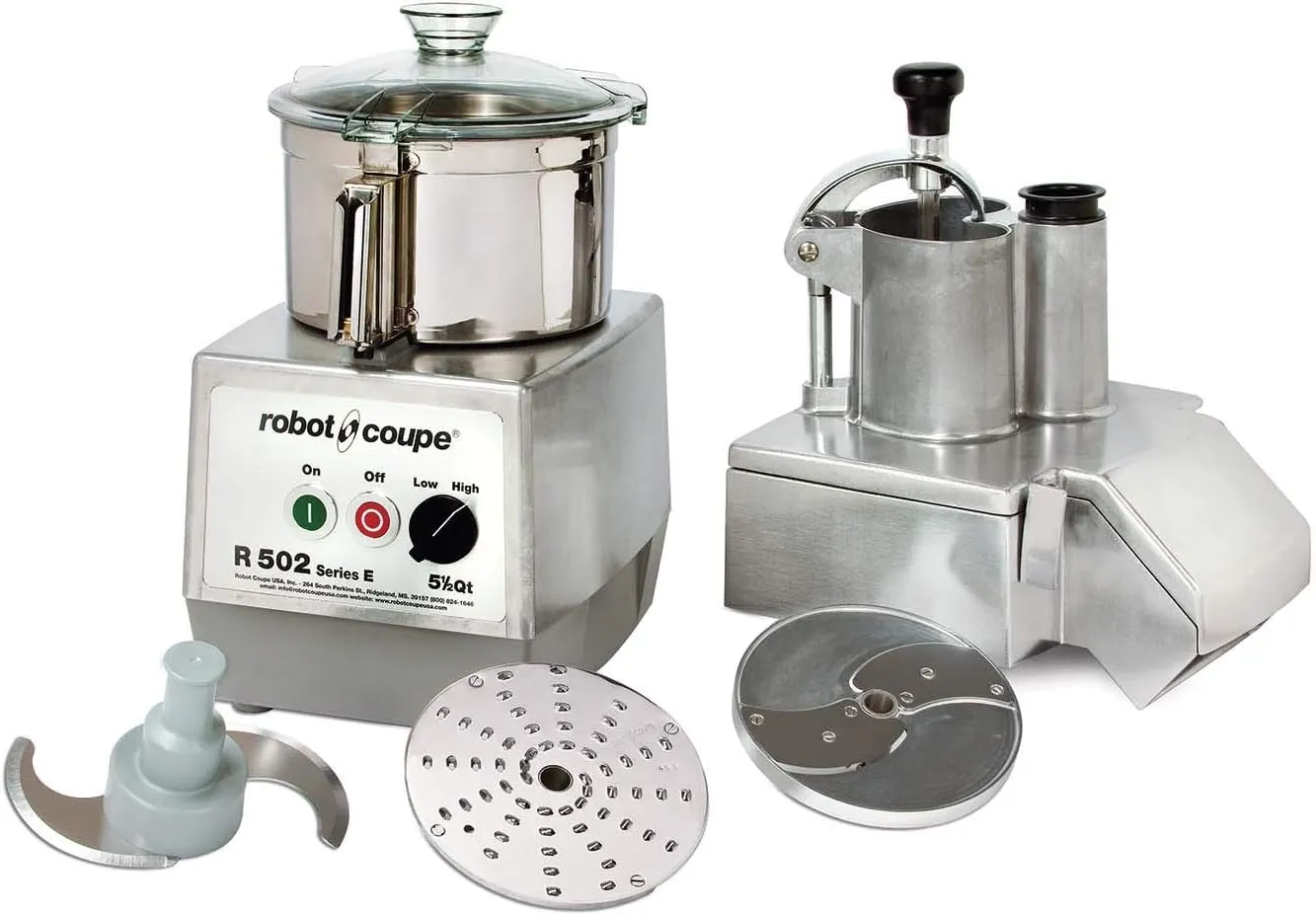Robot Coupe R502 Combination Continuous Feed/Batch Bowl Food Processor