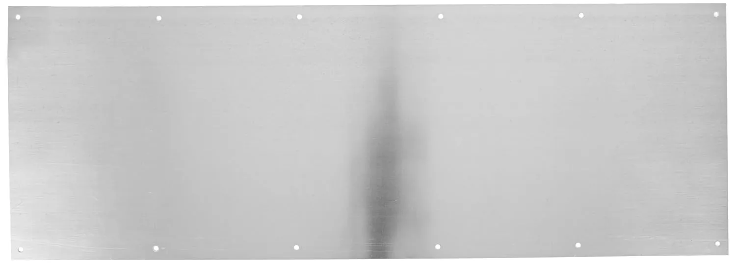Rockwood K1050 Rectangular Kick Plate, Stainless Steel with Satin Finish, 34" Width x 16" Height x 3/64" Thickness