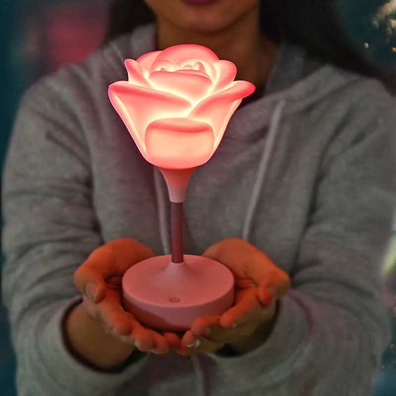 Romantic Rose Night Light USB Rechargeable