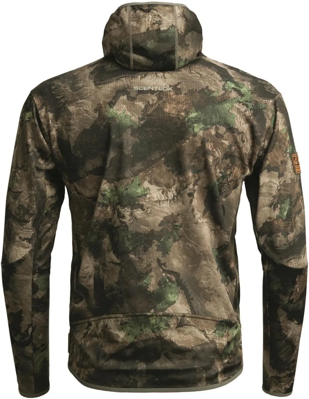 ScentLok BE:1 Phantom Hooded Pullover, Lightweight Camo Half-Zip Hunting Jacket
