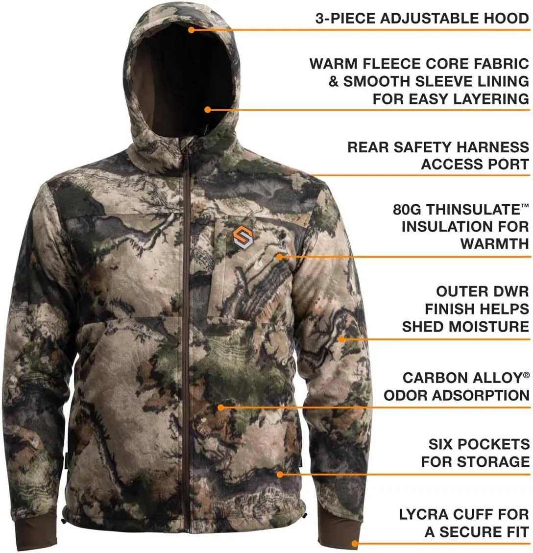 ScentLok Wind Brace Pro Insulated and Windproof Camo Hunting Jacket