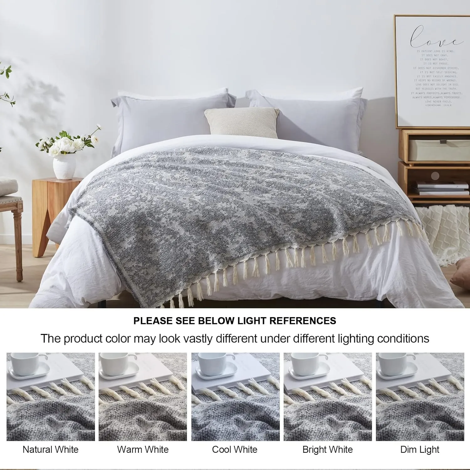 SE SOFTEXLY Wool Blanket Throw 59x60, Camp Blanket Soft Cozy Blanket 40% Wool,Great for Home, Yoga,Indoors & Outdoors, Sporting Events or Survival & Emergency Kits