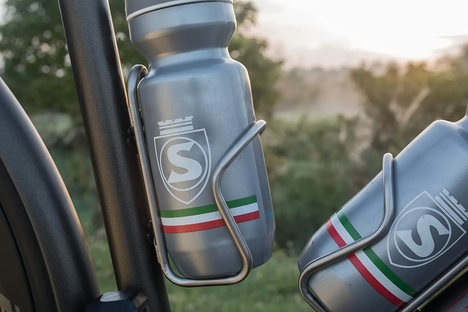SILCA Sicuro Titanium Water Bottle cage | Cages for Bike with 21mm Fore/AFT Adjustment | Lighter Than Steel and Stronger Than Carbon and Alloy 30g | Hand Bent and Laser Welded in Indiana | USA Made