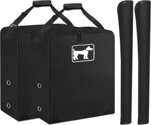 SIRUITON 2Pack Dog Playpen Storage Bag, Fits 24" H 8 Panels and 9 Stakes，Suitable for Foldable Exercise Pet Playpen, Dog Fence Travel Bag, with Reinforcing Plate & Shoulder