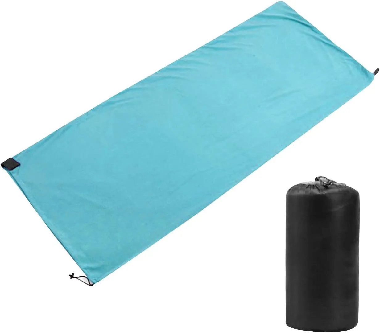 Sleeping Bag Liner Polar Fleece Unfolding 180x80cm Backpacking Blanket Accessory Versatile for Warm Or Cold Weather with Zipper Travel Sheet