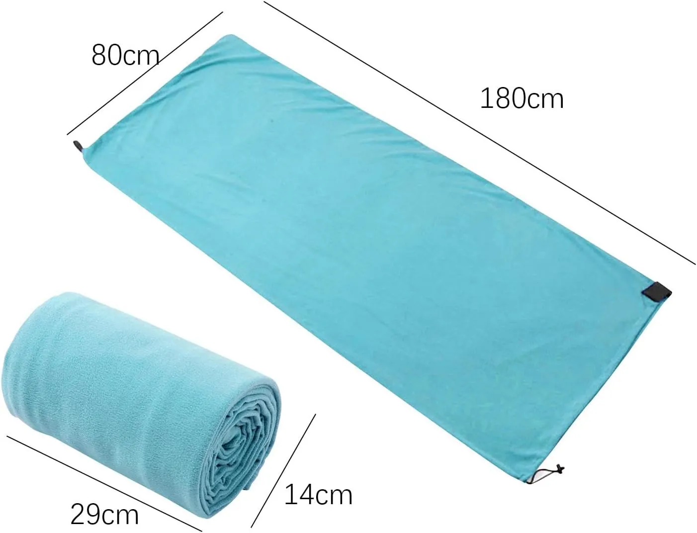 Sleeping Bag Liner Polar Fleece Unfolding 180x80cm Backpacking Blanket Accessory Versatile for Warm Or Cold Weather with Zipper Travel Sheet