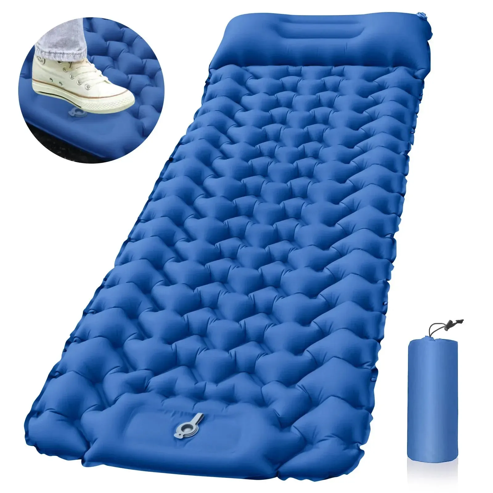 Sleeping Pad Camping Inflatable Mattress with Pillows