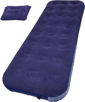 Sleeping Pad for Camping, 8.6 Inch Inflatable Camping Sleeping Pad Ultra-Thick Camping Mattress with Pillow Lightweight, Auto Pump Labor-Saving Inflation for Camping, Hiking