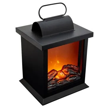 Small LED fireplace Lantern With Motion