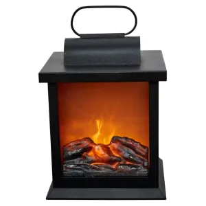 Small LED fireplace Lantern With Motion