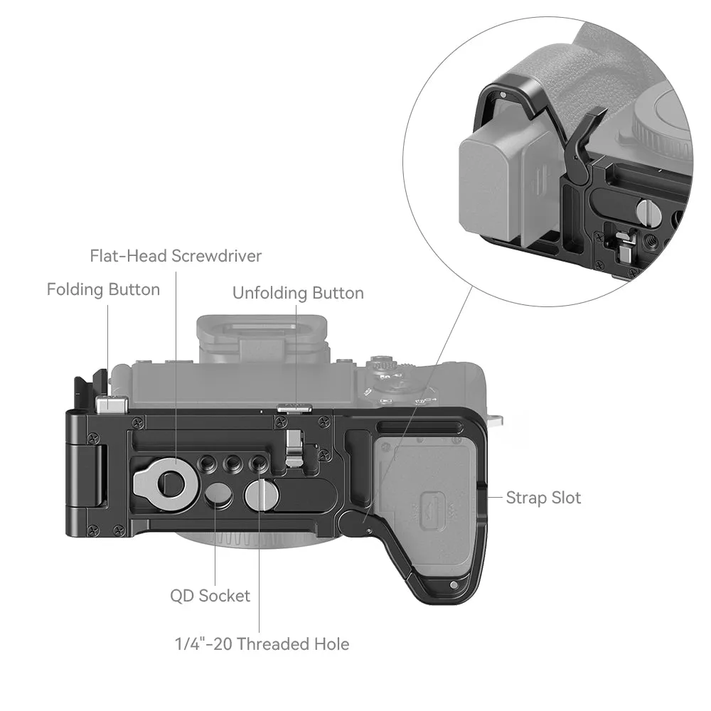 SmallRig 3984 Foldable L-Shape Mount Plate F/A7R V, A7 IV, A7S III