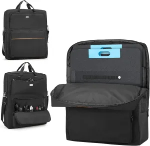 Solar Panel Storage Bag, Solar Panel Carrying Case Compatible with Anker SOLIX PS100 PS200, Solar Panel Carrier Protective Case for 2 Panels, Solar Panel Bag with Pockets & Handles, Bag Only