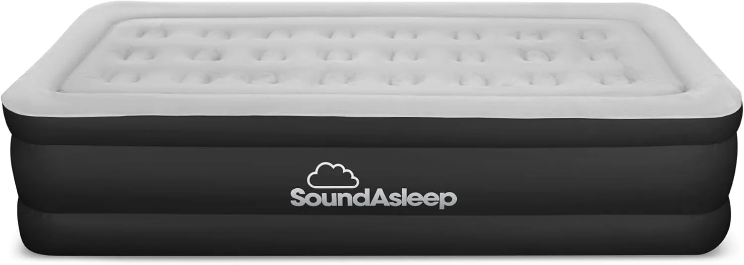 SoundAsleep Dream Series Luxury Air Mattress with ComfortCoil Technology & Built-in High Capacity Pump for Home & Camping- Double Height, Adjustable, Inflatable Blow Up, Portable - Twin XL Size