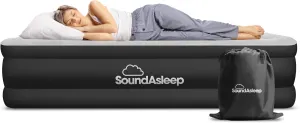 SoundAsleep Dream Series Luxury Air Mattress with ComfortCoil Technology & Built-in High Capacity Pump for Home & Camping- Double Height, Adjustable, Inflatable Blow Up, Portable - Twin XL Size