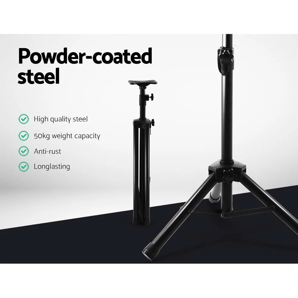 Speaker Stand 65-120Cm Adjustable Height Surround Sound Studio Home 2Pcs