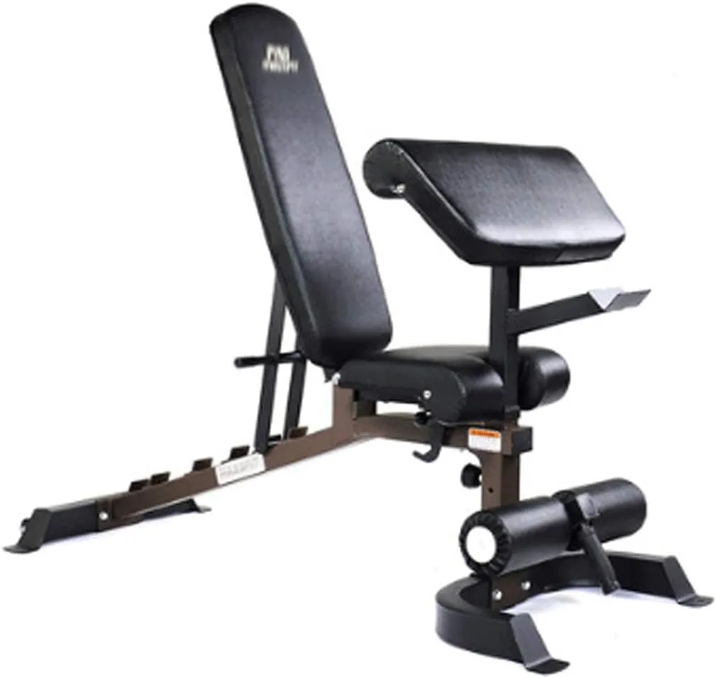 Squat Rack Abdominal Muscle Plate Training Bench for Home Gym, Foldable Workout Bench Press, Indoor Multi-Purpose Exercise Incline Decline Bench