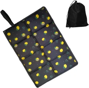 Stadium Seat Cushion Outdoor Foldable Waterproof Portable Seat Pad, Outdoor Thermal Seat Pad, for Garden Stadium Camping Seat Cushion (Color : Lemon)