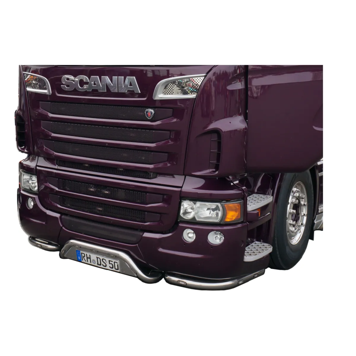 Stainless Steel Bumper Bar | Scania R Series | High bumper
