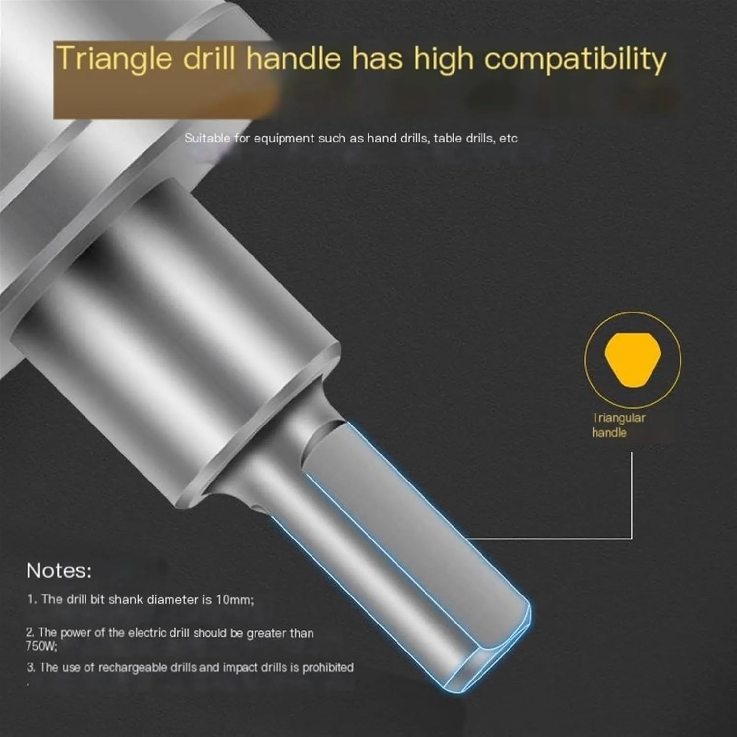 Stainless Steel Hole Opener, Special Alloy Drilling bit for Thick Iron Plate, Stainless Steel Plate reaming Metal Opener (Size : Titanium Plated Center Drill)